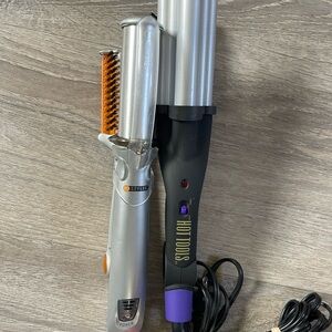 Hot Tools Silver and Black Hair Styling Set